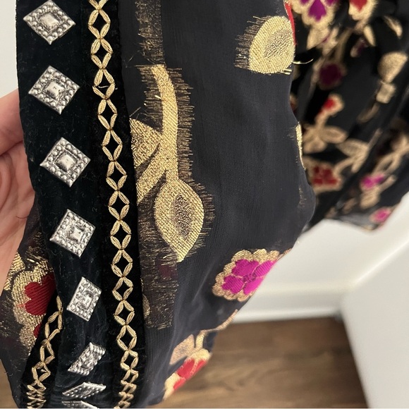 New! Dodo Bar Or Loren Black & Gold Mini Dress - Picture 5 of 11